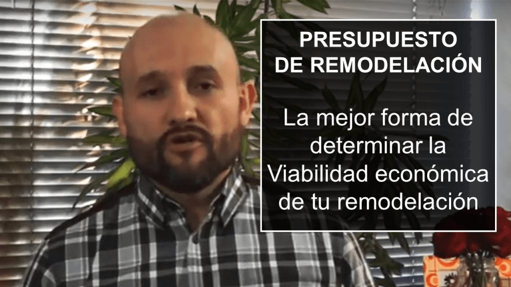 Presupuesto de remodelación o cotización de remodelación