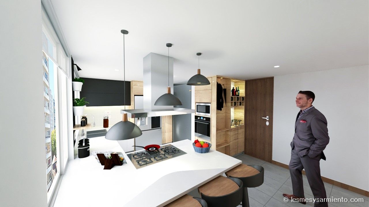 Remodelación de cocina para apartamento en Bogotá