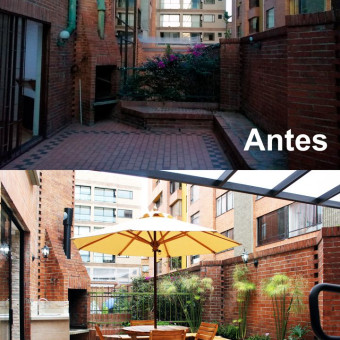 Remodelación terraza - Apartamento Santa Barbara